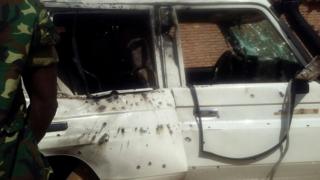 attacked car
