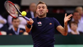 Àwòrán Dan Evans lórí pápá