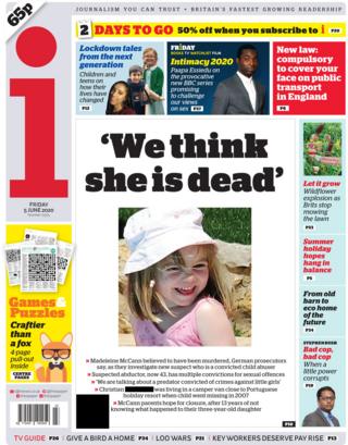 The i newspaper 5 June