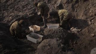 Распопки на месте массового захоронения