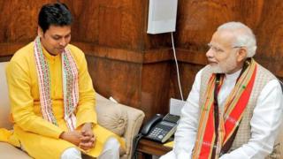 मोदी और बिप्लब देब