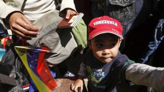 Migrante venezolano en Ecuador esperando ser repatriado