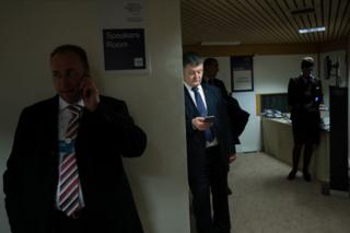 Порошенко між зустрічами на Всесвітньому економічному форумі у Давосі, 21 січня 2016 року