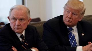 Jeff Sessions da Zabebben shugaban Amurka, Donald Trump