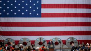 Трамп на заводе U.S. Steel в штате Иллинойс