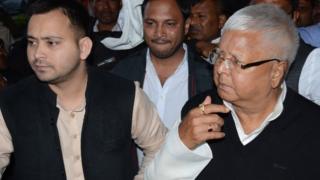 लालू प्रसाद यादव और तेजस्वी यादव