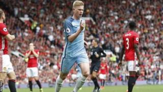 Kevin de Bruyne yatsinze igitego cye mbere muri iyi shampiyona