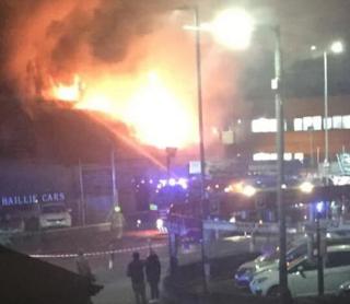 Fire in Tollcross Road