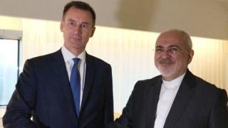 محمد جواد ظریف و جرمی هانت