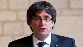 Former Catalan leader Carles Puigdemont