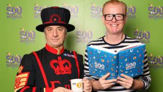 Chief Yeoman Warder Alan Kingshott with Chris Evans