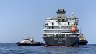 Tanker in Gulf off Fujairah
