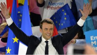 French Presidential Candidate Emmanuel Macron