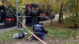 Полиция на месте убийства Евгении Шишкиной