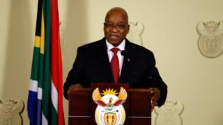 Jacob Zuma en un discurso