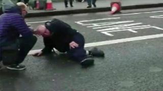 Herido en el puente de Westminster