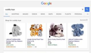 Xayaysiinnada google ayaa korka soo marka alaab iib ah laga baaranayo Google