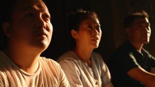 People living in their unfinished apartments in Xi'an, China
