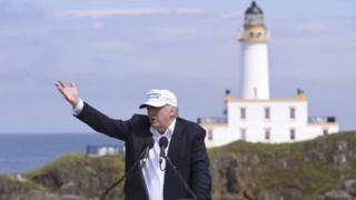Donald Trump's news conference at Turnberry
