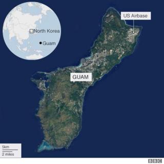 Bản đồ đảo Guam