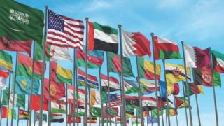 Arab-Islomiy-Amerika sammiti ishtirokchilari bayroqlari