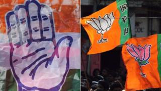 ભાજપ અને કોંગ્રેસના નિશાન