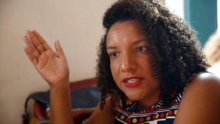 Deputada estadual Renata Souza (PSOL-RJ) concede entrevista