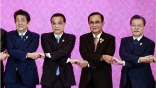 태국에서 열린 아세안+3 정상회의