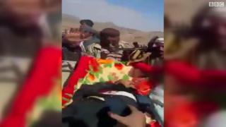 صور تناقلتها وسائل الإعلام لجثة صالح