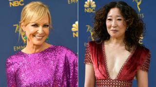 Allison Janney and Sandra Oh