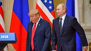 Rais Donald Trump wa Marekani na Vladmir Putin wa Urusi