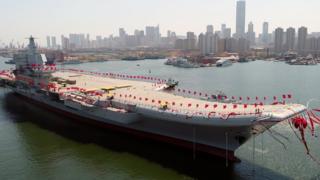 中国第一艘国产航母2017年4月在大连下水,这将是中国第二艘航空母舰。