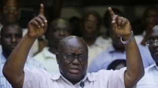 Nana Addo ya samu kashi 54 cikin 100 na kuri'un da aka kada