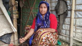 প্রত্যাবাসনের ভয়ে এই রোহিঙ্গা নারী ঘর ছেড়ে পালিয়েছিলেন। পরে অবশ্য ফিরে আসেন।