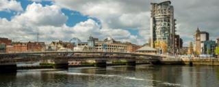 View of the River Lagan in Belfast