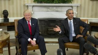 Trump, Obama, White House