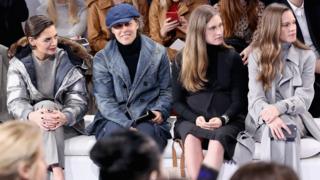 Katie Holmes, David Lauren, Lauren Bush Lauren and Hilary Swank