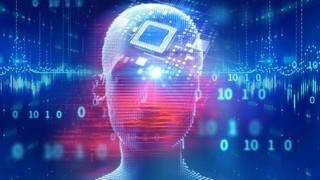 Artistic concept of brain-computer interface