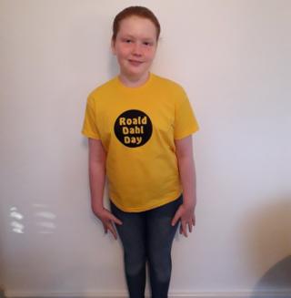 Devvean from Manchester has got her own Roald Dahl Day t-shirt