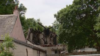 explosion site