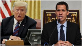 Donald Trump y Juan Guaidó