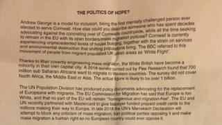 Racist letter