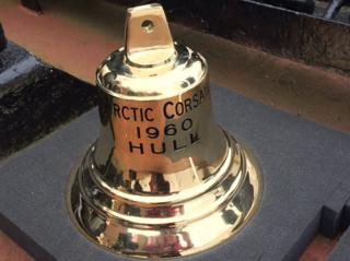 Bell belonging to Arctic Corsair trawler