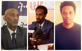 ዶ/ር ኣረጋዊ በርሀ (ትዴፓ)፡ ኣይተ ኪዳነ ኣመነ (ባይቶና)፡ ኣይተ ጸጋዘኣብ ሽሻየ (ሳወት)