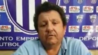 El directivo Antonio González en un video publicado en Facebook (Foto: Facebook)