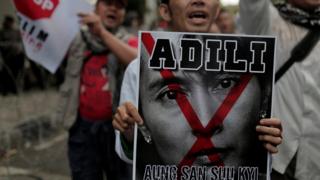 Rohingya, Myanmar, protest