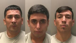 Luis Rojas, Julio Galdamez-Rodriguez a Francisco Montecinos