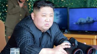North Korean leader guides strike drill in the East Sea of Korea on 4 May.