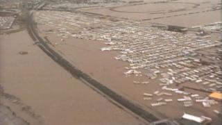 North Wales coastal flooding in 1990