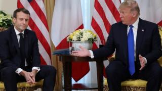 法国总统马克龙和美国总统特朗普